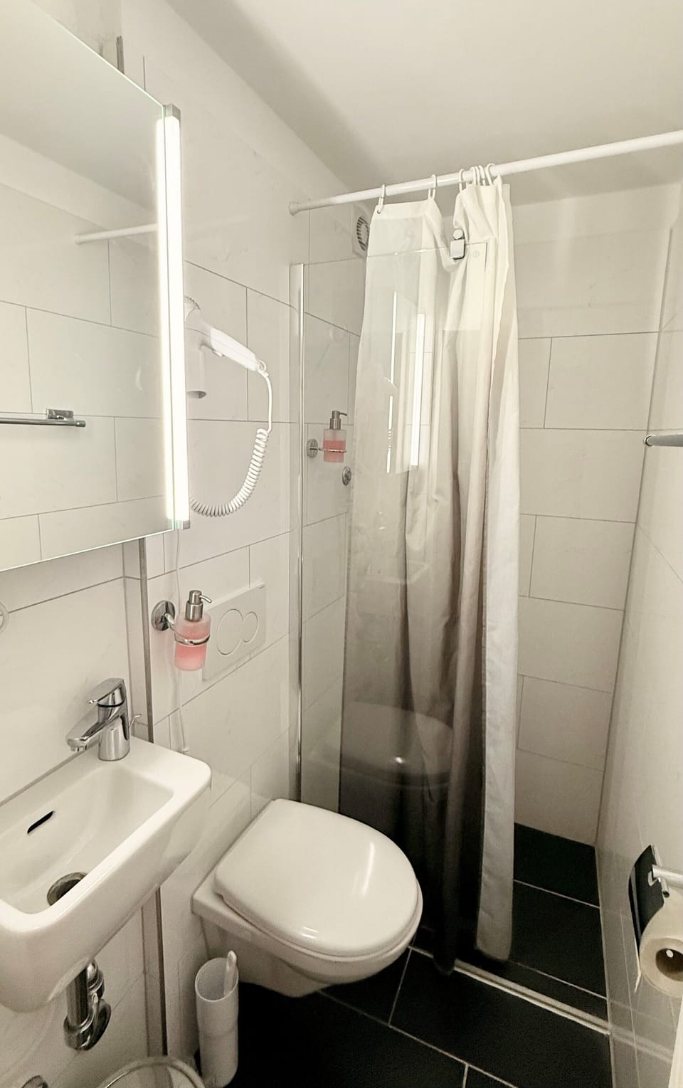 Single Room | Bathroom | Shower, hair dryer, towels, soap