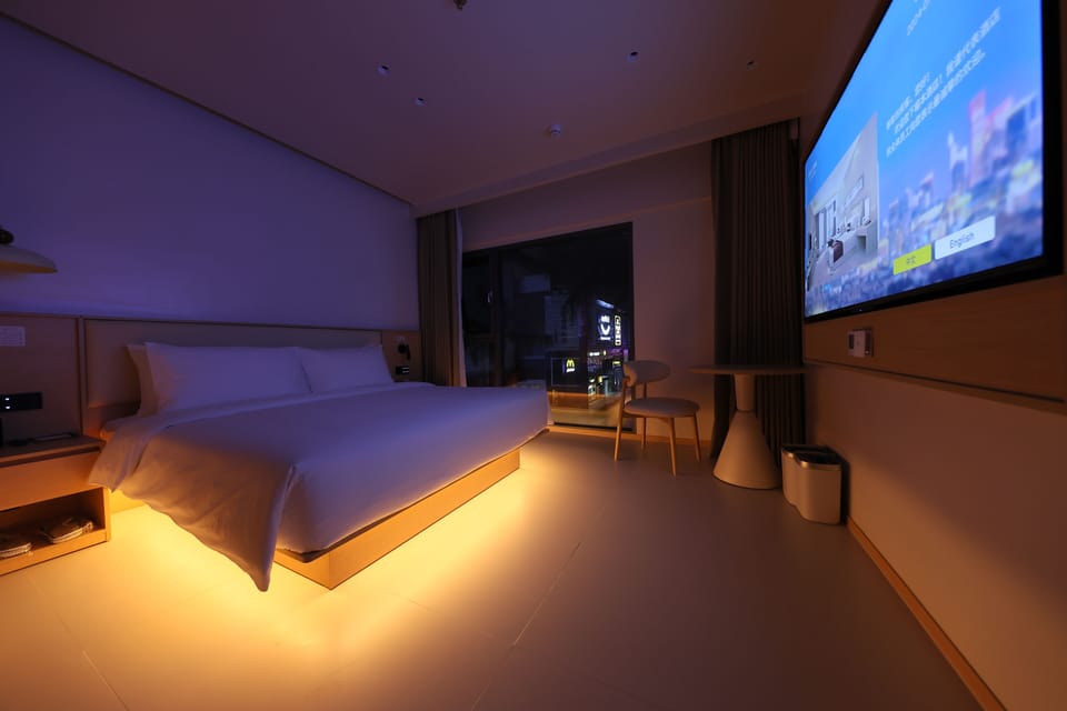 Senior Double Room, City View | Blackout drapes, soundproofing, iron/ironing board, free WiFi