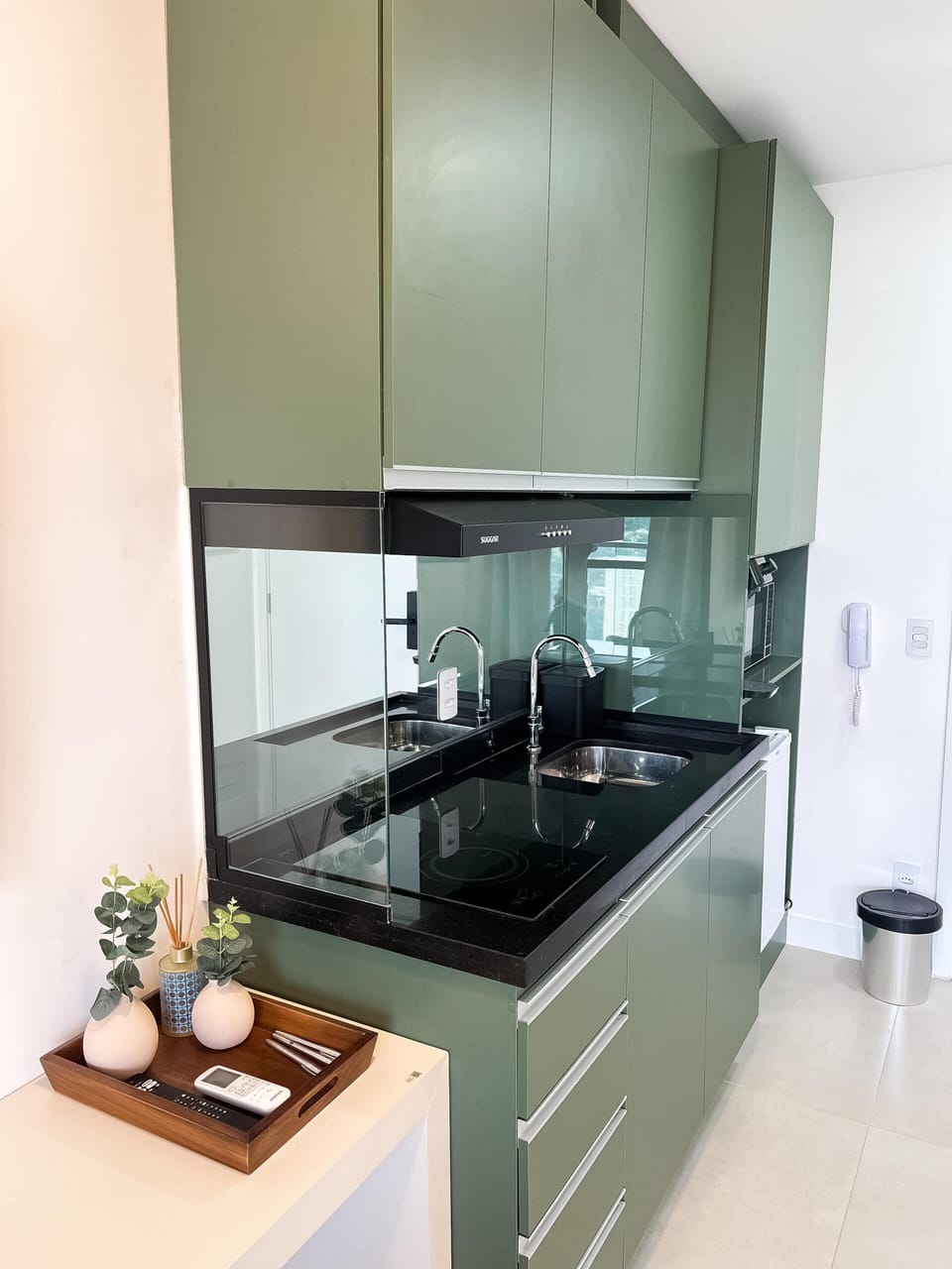 Executive Studio, Balcony, City View | Living area | 50-inch Smart TV with digital channels