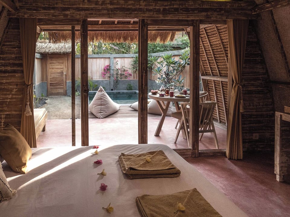 Romantic Double Room, Private Pool | In-room safe, blackout drapes, iron/ironing board (on request)