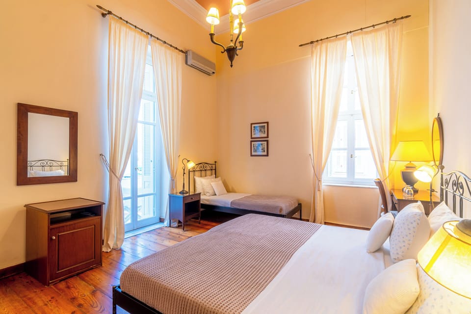Classic Triple Room, Balcony, Partial Sea View | View from room