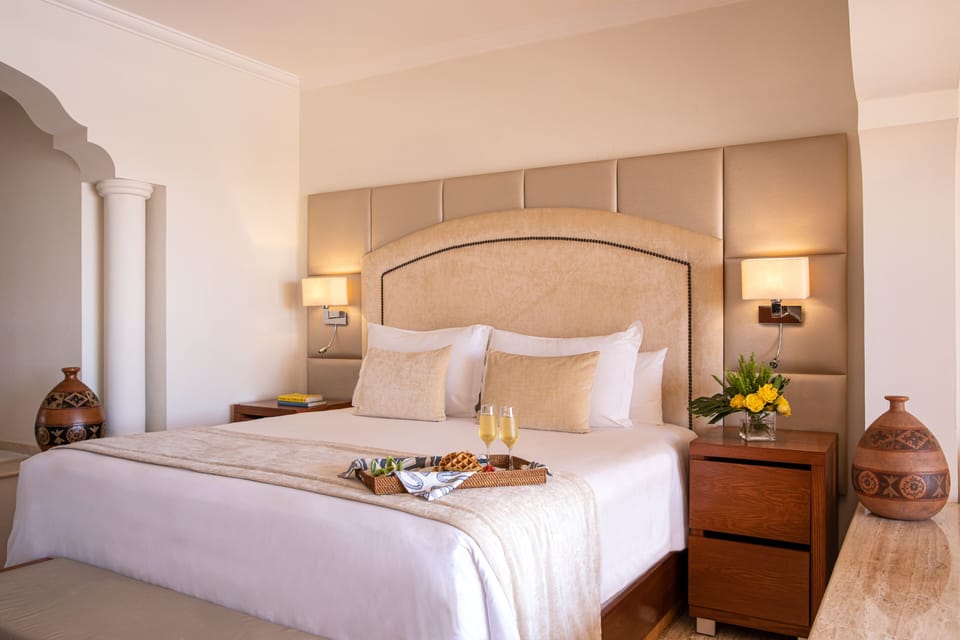 Premium bedding, pillowtop beds, free minibar, in-room safe