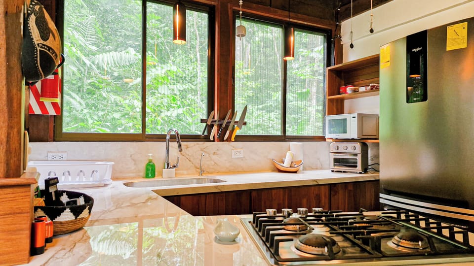 House, 2 Bedrooms, Mountainside | Private kitchen | Full-size fridge, microwave, stovetop, cookware/dishes/utensils