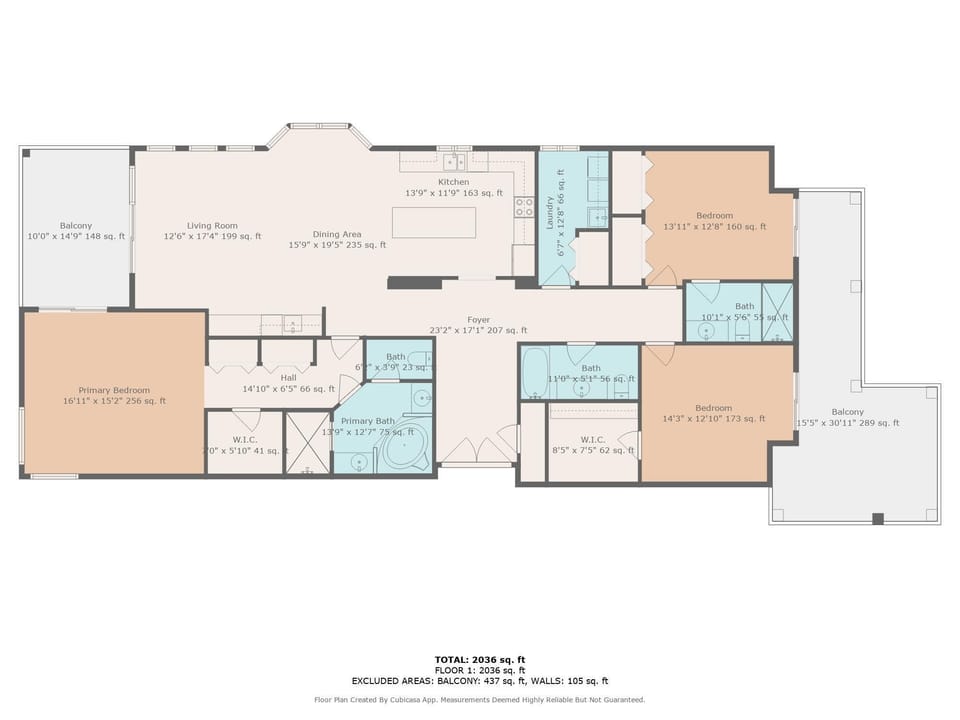 Condo, Multiple Beds (Atlantic Villas 103) | Floor plan