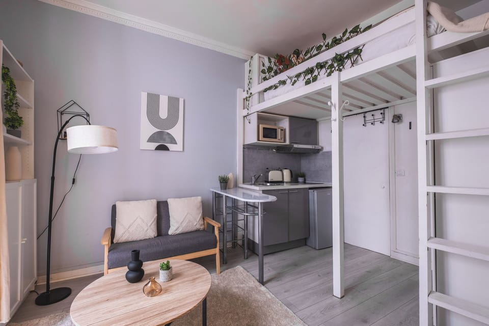 Basic Studio | Private kitchen | Fridge, microwave, oven, stovetop