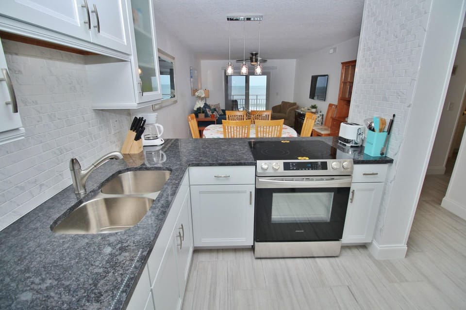 Condo, 1 King Bed with Sofa bed (Sea Coast Gardens III 302) | Private kitchen | Oven, toaster