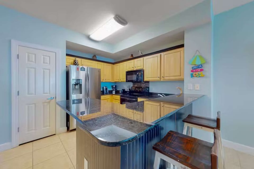 Condo, Multiple Beds, Balcony, Ocean View (Sunrise Serenity) | Private kitchen | Fridge, microwave, oven, stovetop