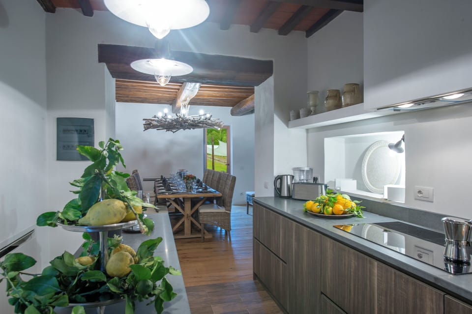 Villa | Private kitchen | Full-size fridge, oven, stovetop, dishwasher