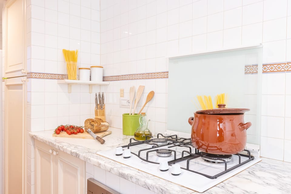 Apartment | Private kitchen | Full-size fridge, oven, stovetop, dishwasher