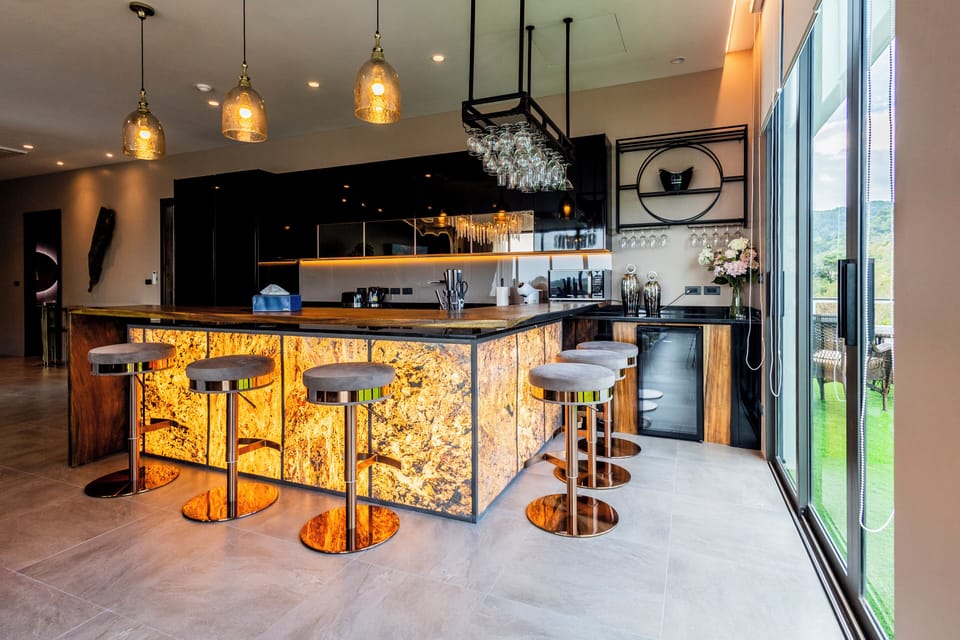 Penthouse, 3 Bedrooms | Private kitchen | Full-size fridge, microwave, stovetop, coffee/tea maker