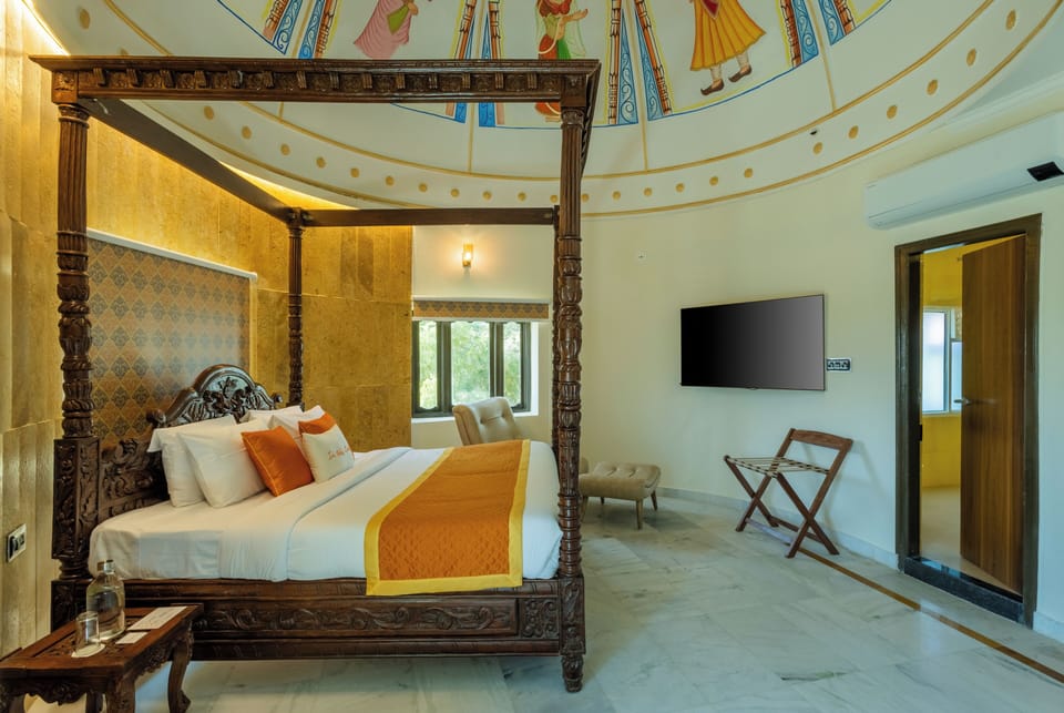 Family Double Room, City View | In-room safe, desk, laptop workspace, iron/ironing board