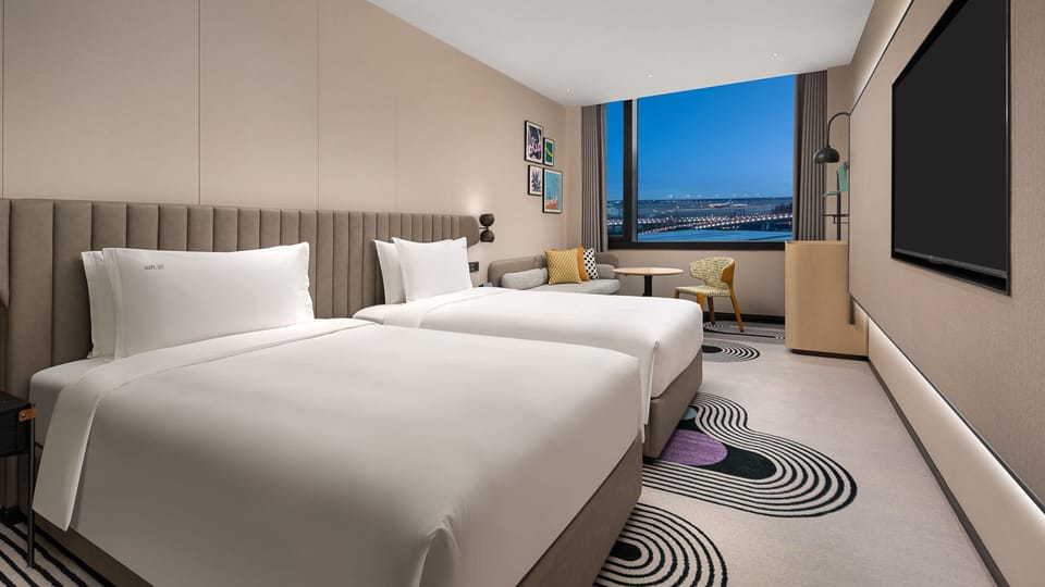 Down comforters, in-room safe, laptop workspace, blackout drapes