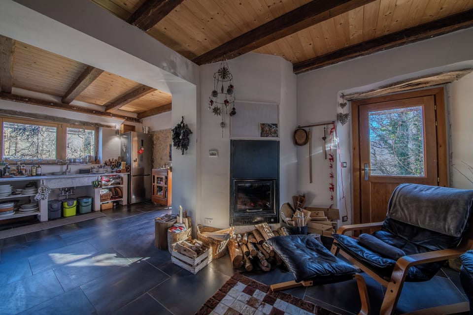 House, Patio, Mountain View | Living area | 32-inch TV with cable channels