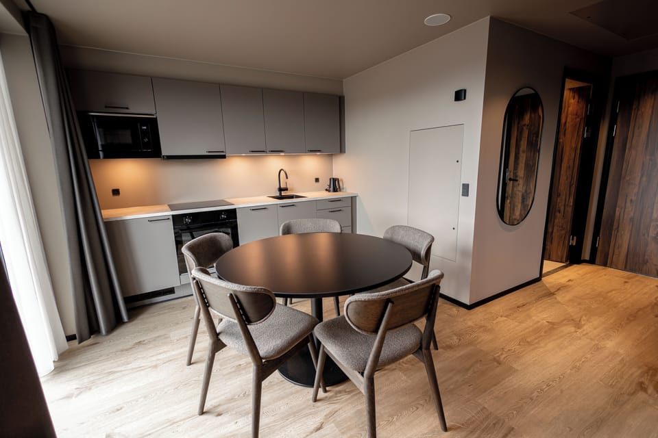 Family Apartment | Premium bedding, down comforters, in-room safe, desk
