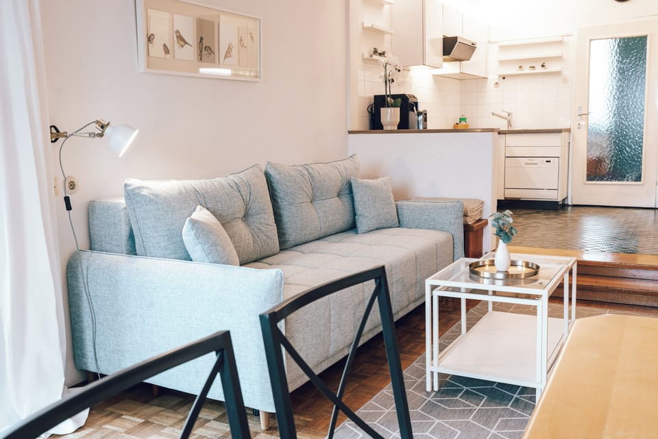 Comfort Apartment, 2 Bedrooms, Lake View | Living area | 50-inch flat-screen TV with cable channels
