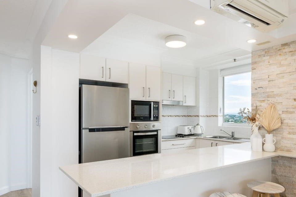 Luxury Apartment, Balcony, Ocean View | Private kitchen | Coffee/tea maker, electric kettle, toaster, cleaning supplies