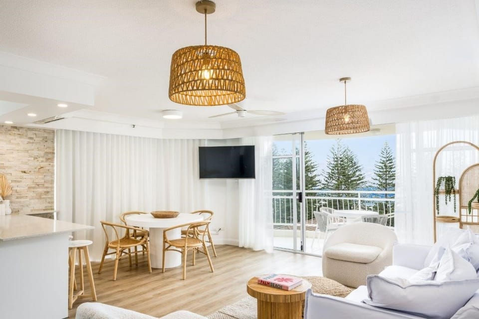 Luxury Apartment, Balcony, Ocean View | Living area | Flat-screen TV