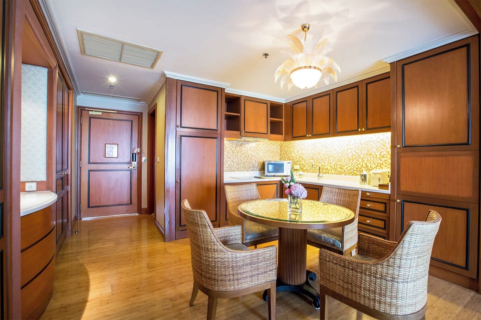Apartment, 1 Bedroom, Balcony, River View | Private kitchen | Fridge, electric kettle