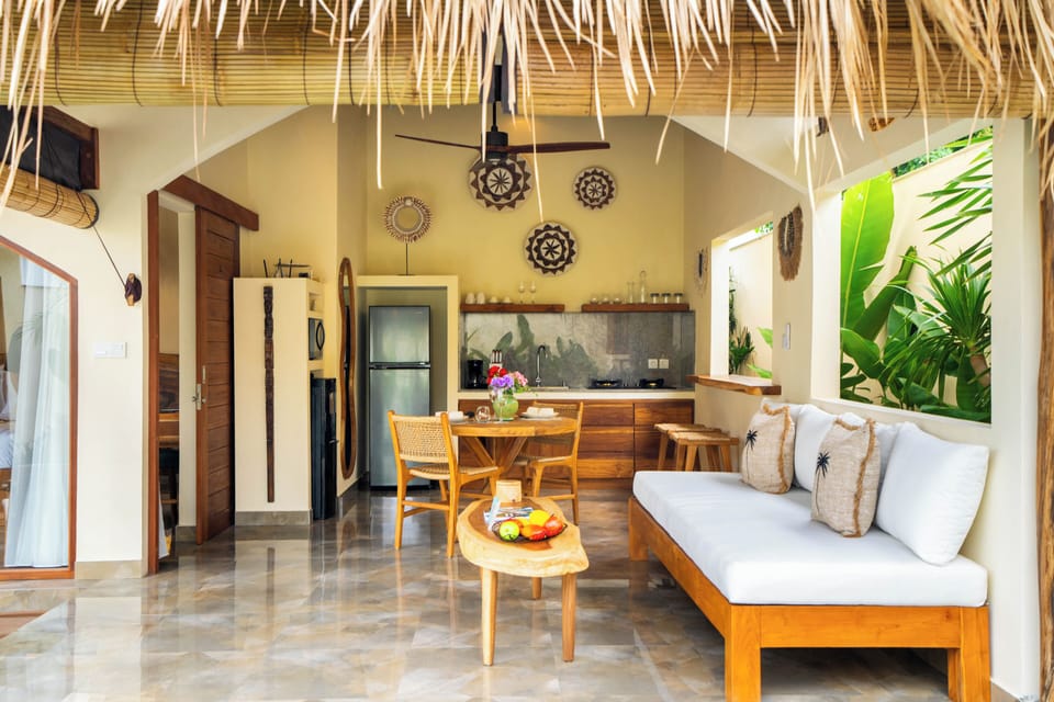 Villa, 1 Bedroom, Pool View | Living area | 43-inch Smart TV with digital channels