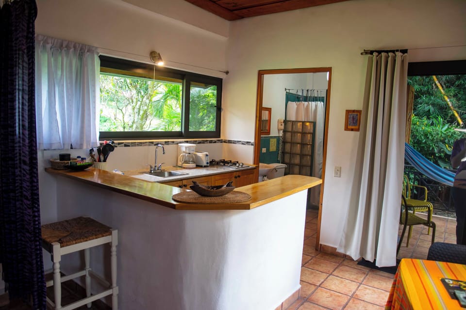 Lower Suite | Private kitchen | Full-size fridge, stovetop, coffee/tea maker, cookware/dishes/utensils