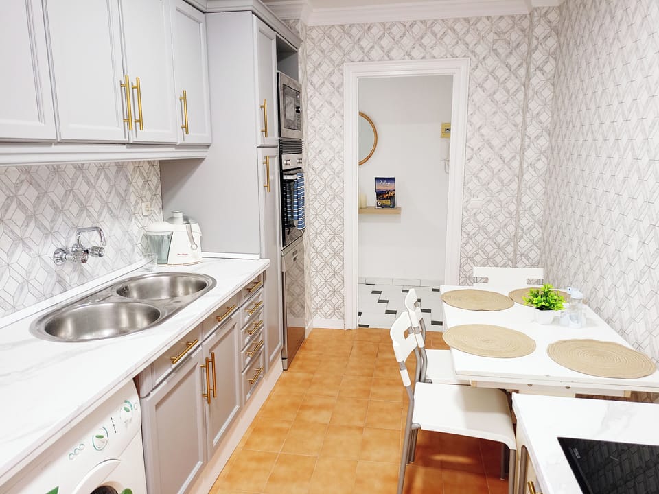 Shared fridge, microwave