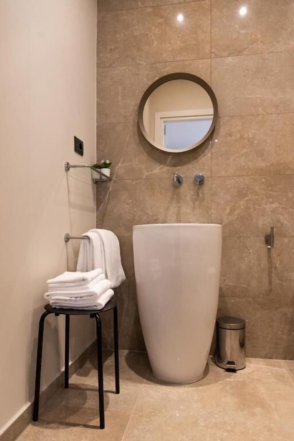 Shower, free toiletries, hair dryer, slippers