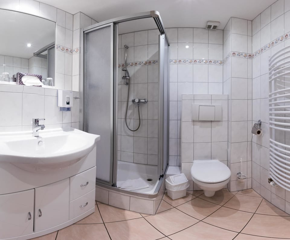Double Room | Bathroom | Shower, free toiletries, hair dryer, towels