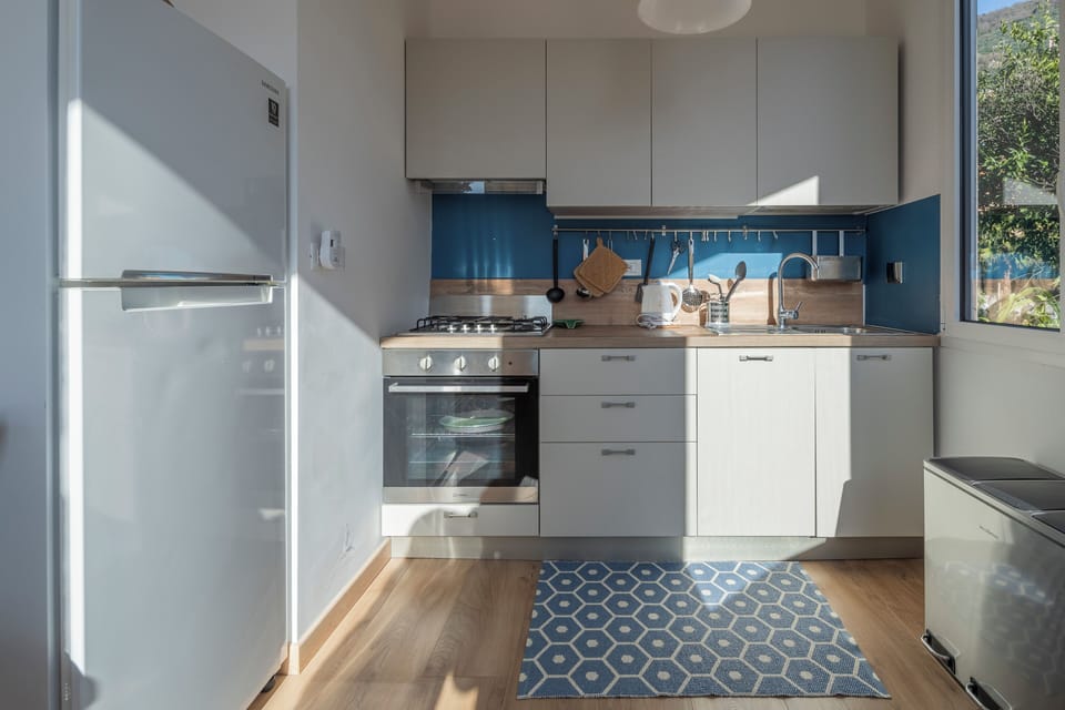 Apartment, Balcony, Partial Sea View | Private kitchen | Fridge, oven, stovetop, dishwasher