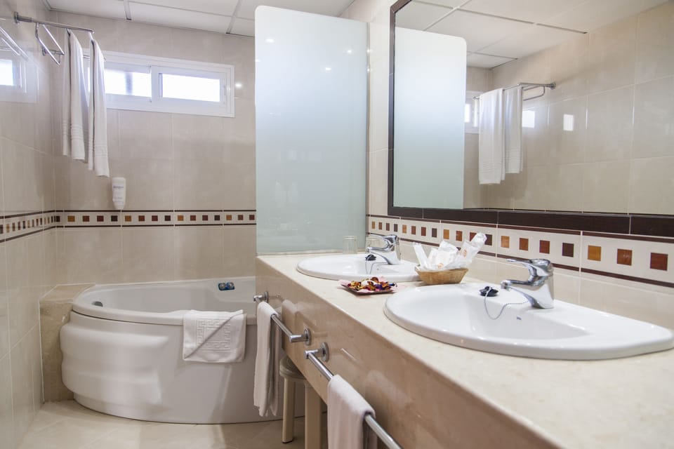Bathtub, free toiletries, hair dryer, bidet