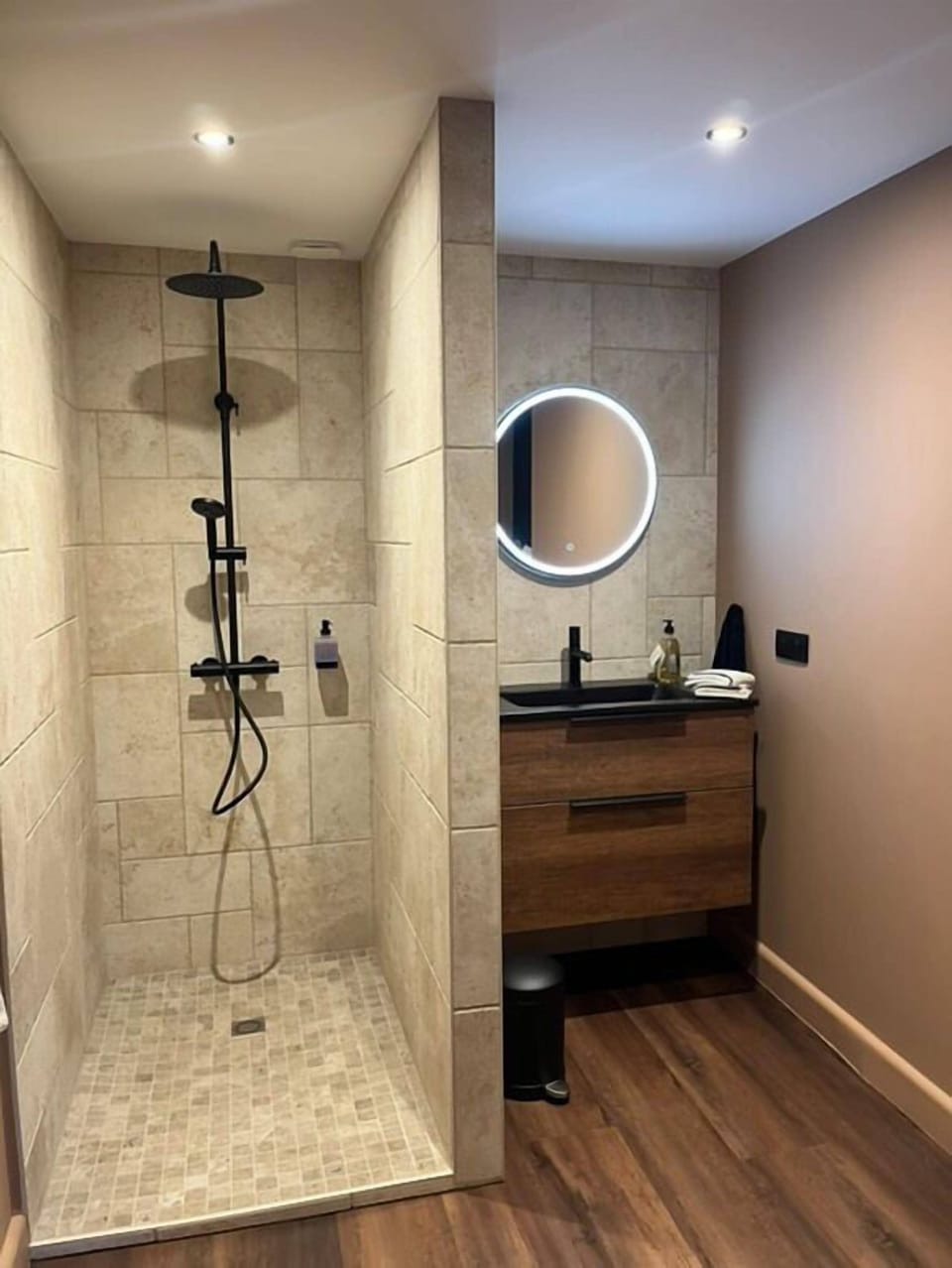 Bathroom | Shower, hair dryer, towels, soap