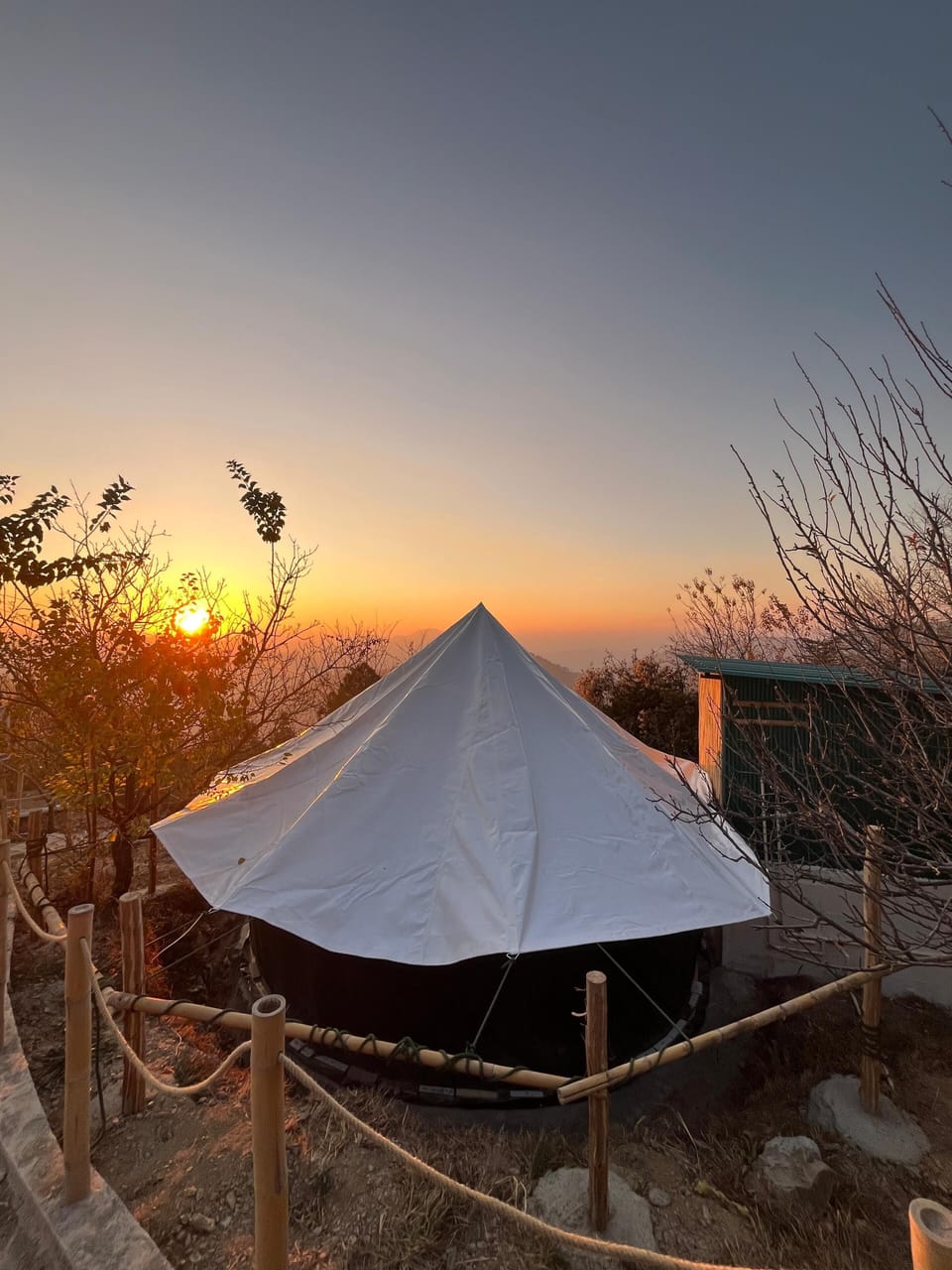 Comfort Tent, Balcony, Hill View | 2 bedrooms, blackout drapes, iron/ironing board, bed sheets
