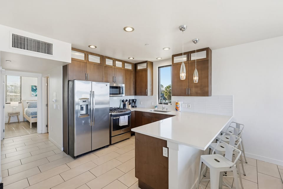 Condo, Multiple Beds, Balcony, Beach View | Private kitchen | Coffee/tea maker