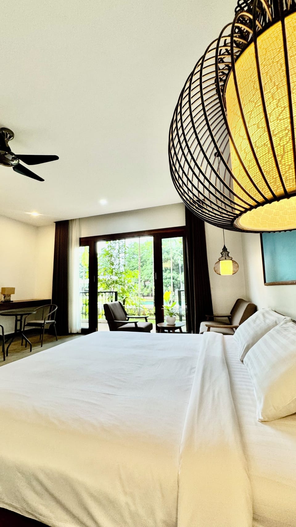 Luxury Double Room, Patio, Pool View | Iron/ironing board, free WiFi, bed sheets, wheelchair access
