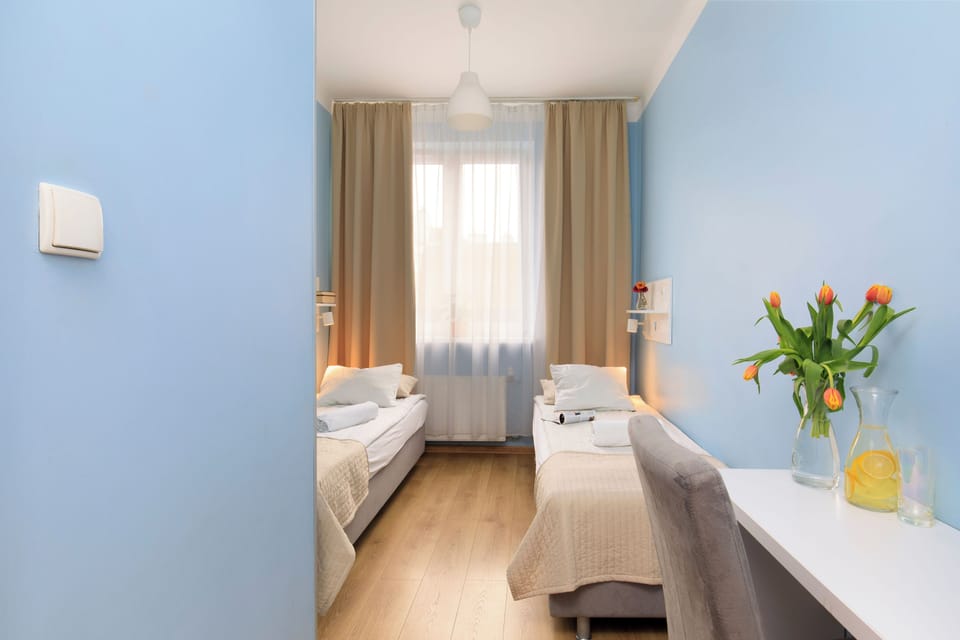 Basic Twin Room | Iron/ironing board (on request), WiFi (free)