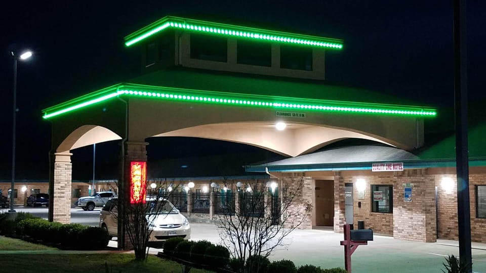 Front of property - evening/night