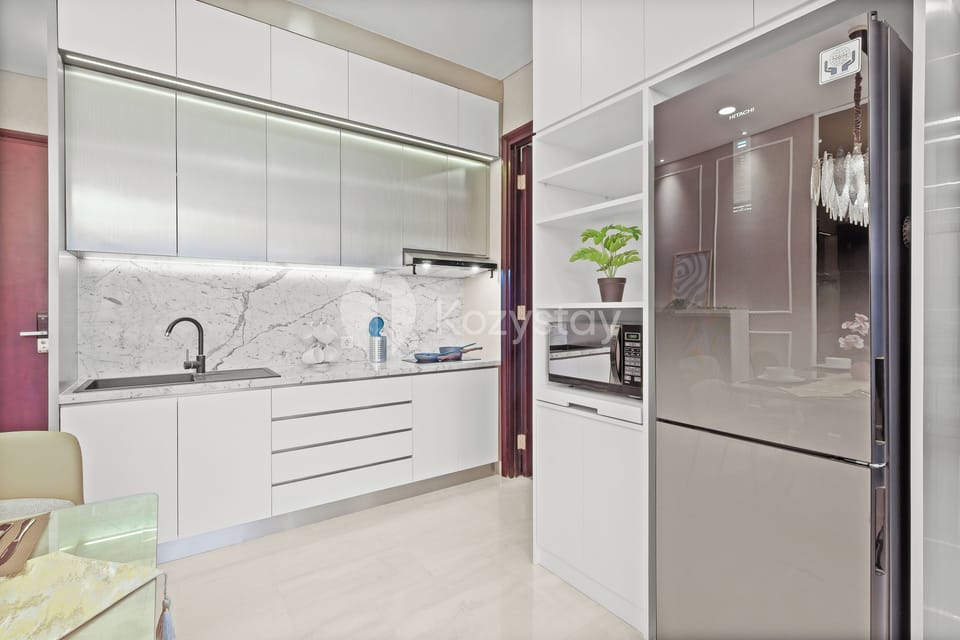 Apartment, 3 Bedrooms, City View | Private kitchen