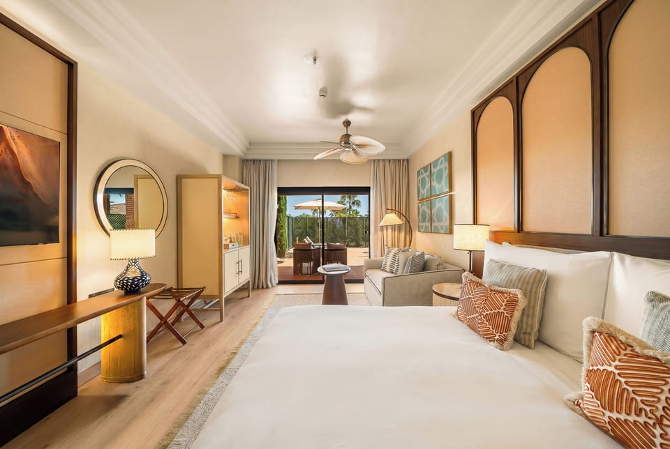 Junior Suite, Terrace | Hypo-allergenic bedding available, minibar, desk, laptop workspace