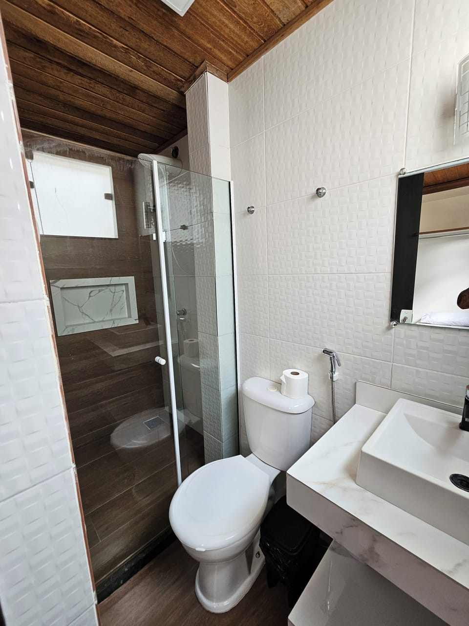 Family Quadruple Room | Bathroom | Shower, towels, toilet paper