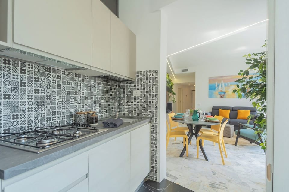 Apartment (2 Bedrooms) | Private kitchen | Microwave, oven, espresso maker, highchair
