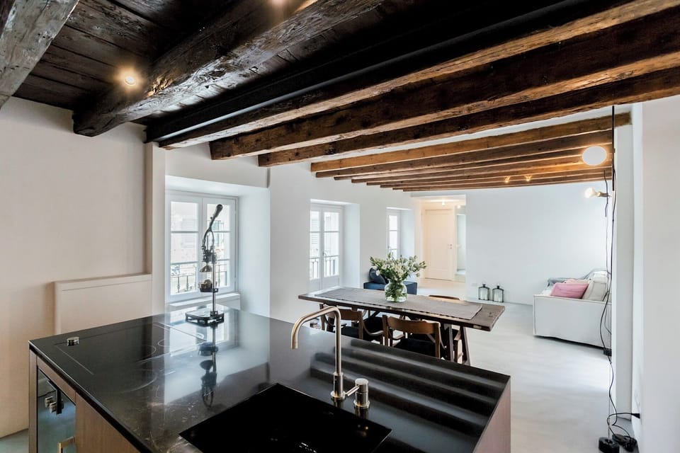Apartment (1 Bedroom) | Living area | 32-inch Smart TV with cable channels