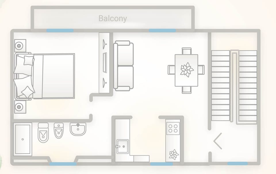 Apartment (1 Bedroom) | Floor plan