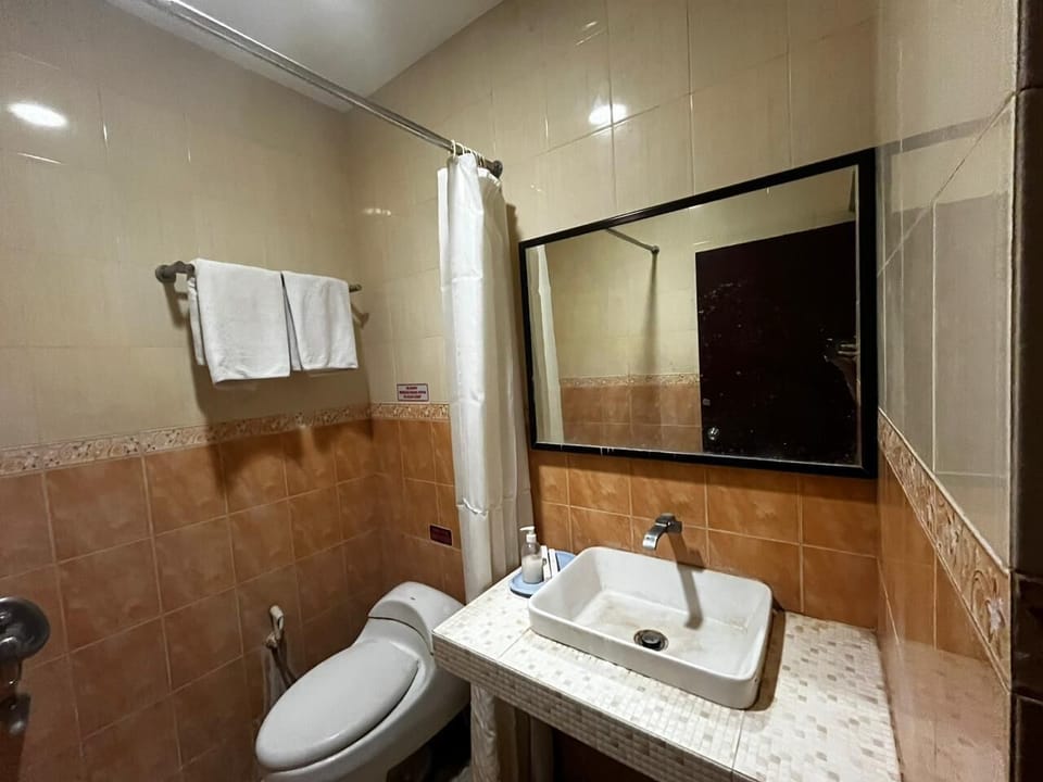 Standard Double Room | Bathroom | Shower, free toiletries, towels, soap