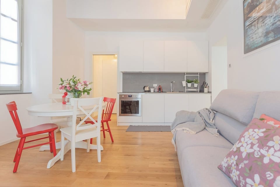 Apartment (1 Bedroom) | Living area | 32-inch flat-screen TV with cable channels