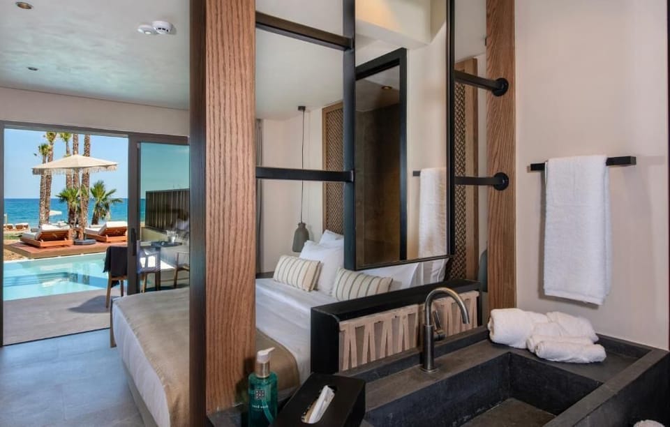 Double Premium with Private Pool | In-room safe, desk, laptop workspace, blackout drapes