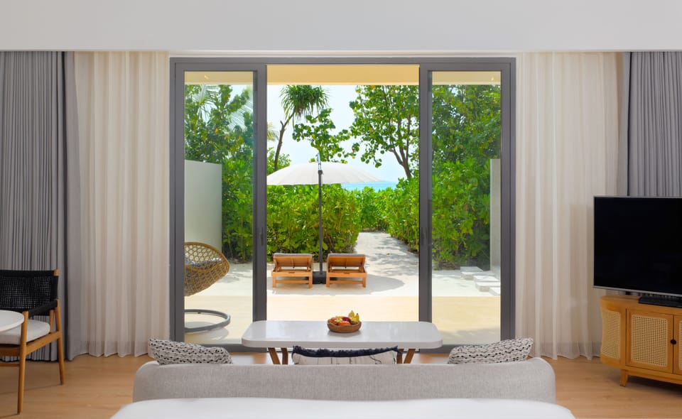 Villa, 1 King Bed (Beach) | Premium bedding, pillowtop beds, free minibar items, in-room safe