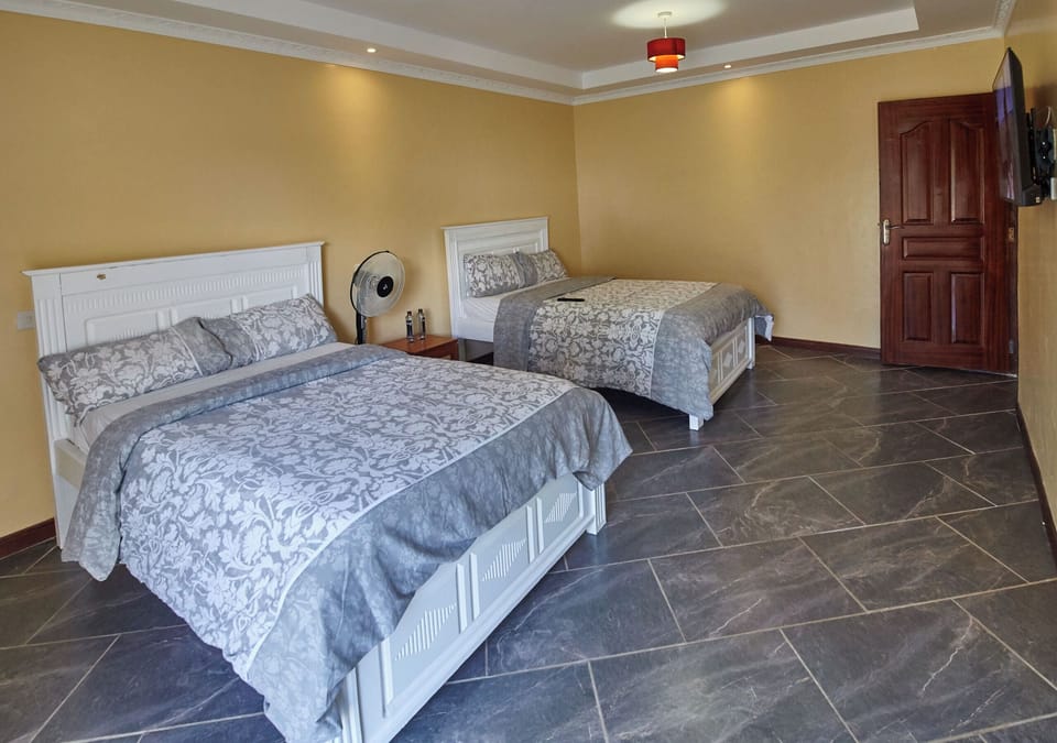 Family Twin Room | Desk, laptop workspace, free WiFi