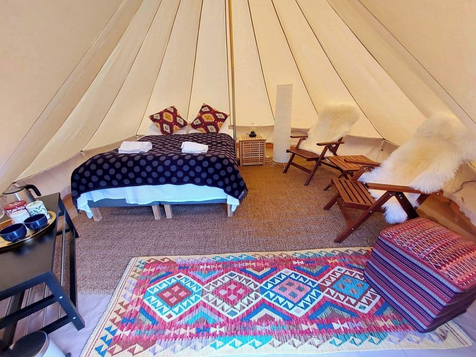 Deluxe Tent, Patio, Mountain View | Premium bedding, WiFi (free), bed sheets