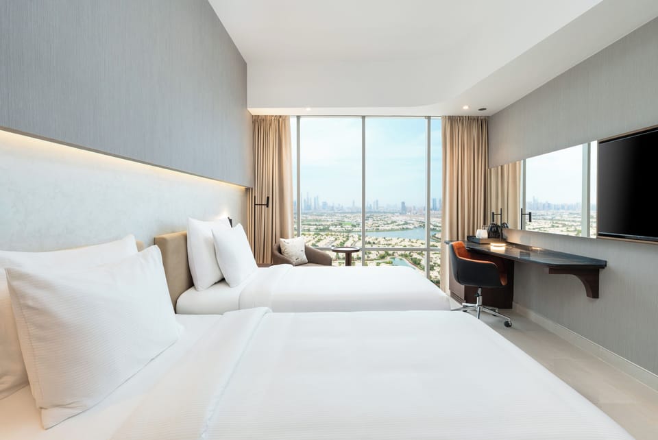 In-room safe, desk, laptop workspace, blackout drapes