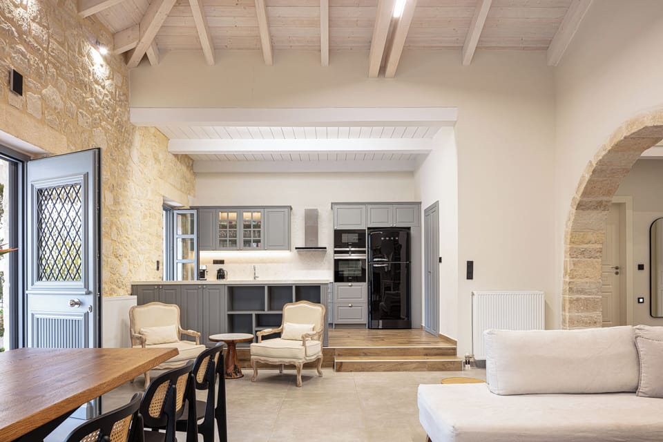 Deluxe Villa, 3 Bedrooms, Private Pool, Mountain View | Private kitchen | Full-size fridge, microwave, oven, stovetop