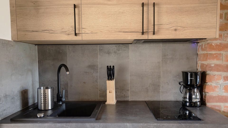 Premium Apartment, 3 Bedrooms, Kitchenette | Private kitchenette | Shared fridge, highchair